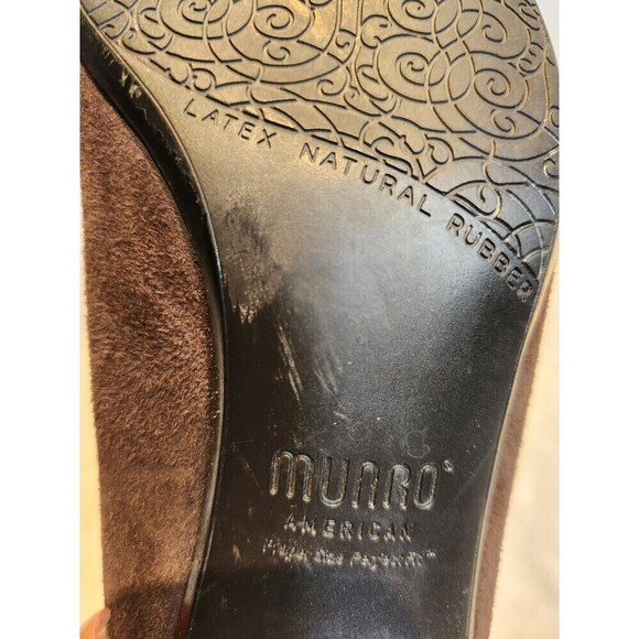 Munro American Jillian Black & Brown Colorblock Suede Pump, 8.5 - Picture 8 of 9